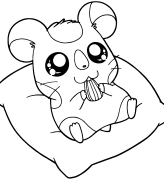 hamtaro Online Coloring